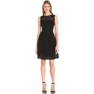 Ted Baker Verony Embroidered Cutwork Skater Dress Sz 5 (Large)